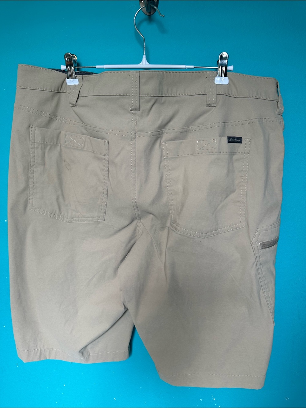 Eddie Bauer shorts set of 5 size 36 Blue, Brown, Khaki, Tan, Gray - Picture 6 of 8